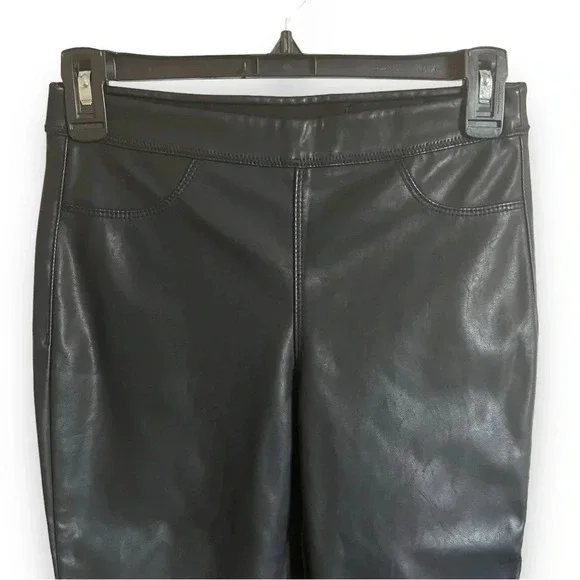 Blank NYC Faux Leather Pull On Black Leggings Size 26 - Picture 3 of 9